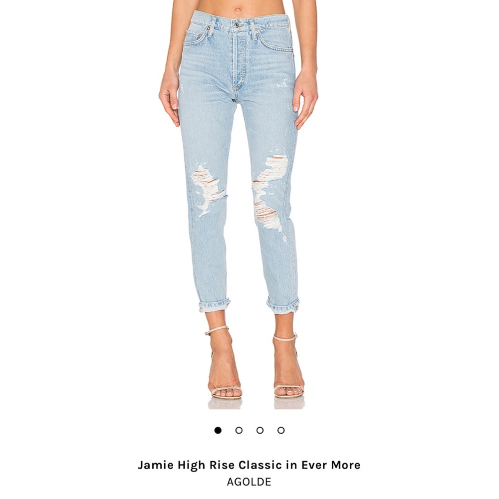 New AGOLDE Jamie High Rise Classic EVERMORE 27